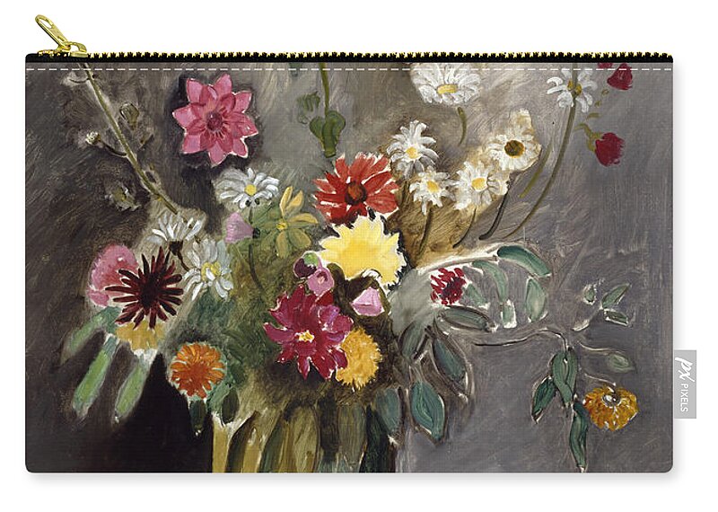 Domain Zip Pouch featuring the painting Bouquet by Henri Matisse by MotionAge Designs