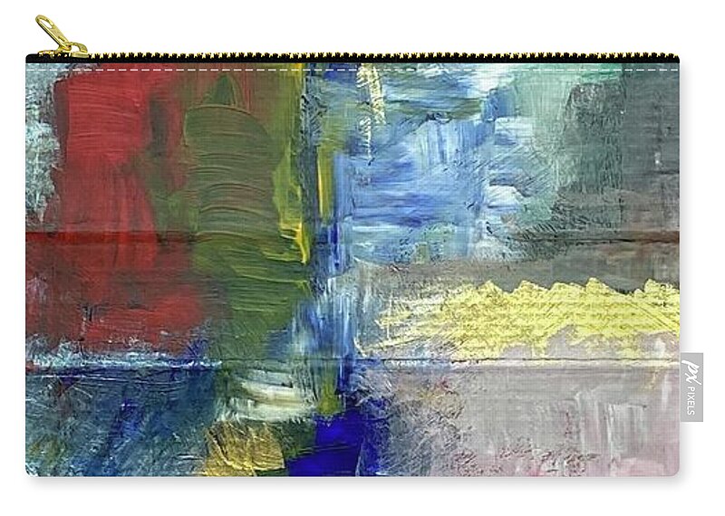 Unfolded Box Carry-all Pouch featuring the painting Box III by David Euler