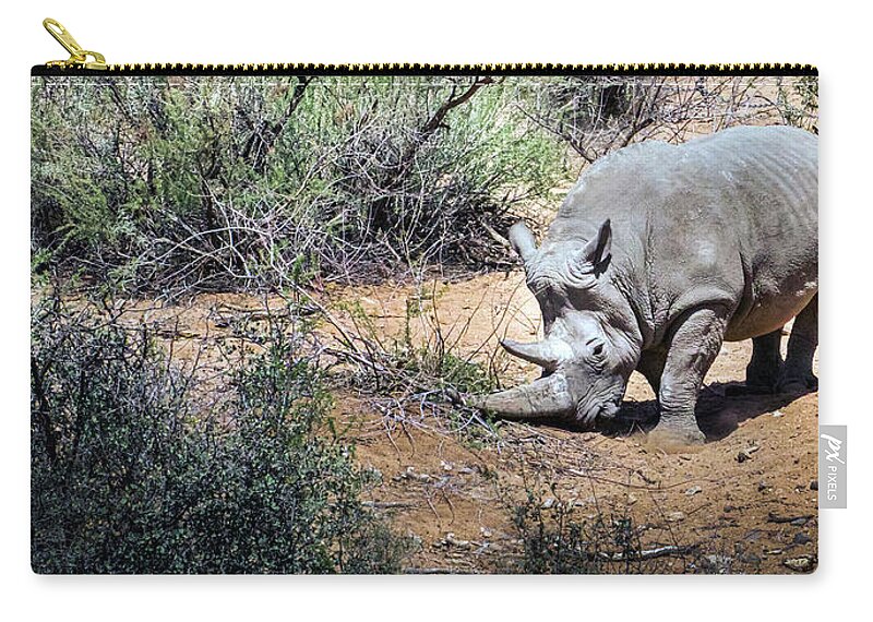 Wildlife Carry-all Pouch featuring the photograph Brave Warrior by Laura Putman
