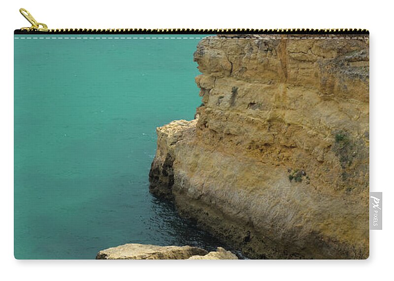 Portugal Zip Pouch featuring the photograph Bread rock in Albandeira by Angelo DeVal