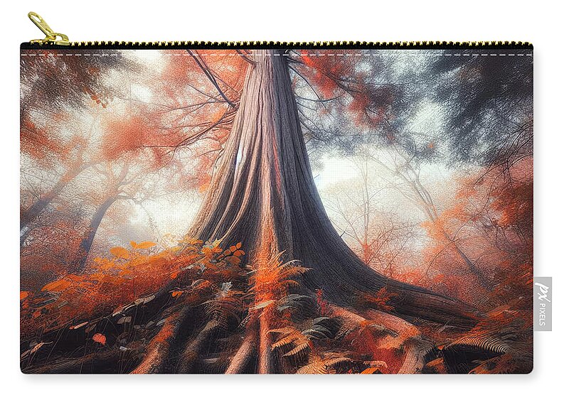 Large Pine Tree Zip Pouch featuring the photograph Breath of Fresh Air by Bill and Linda Tiepelman