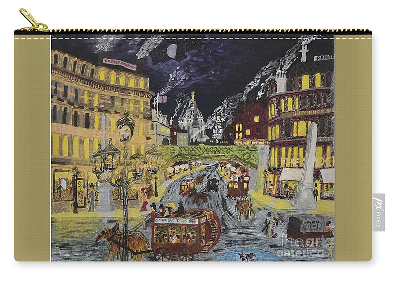Historic Carry-all Pouch featuring the painting British Confidence 1885 by David Westwood