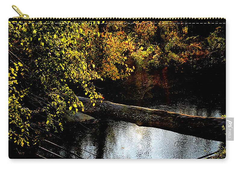 Tranquil Carry-all Pouch featuring the photograph Broad Run Autumn No. 1 by Steve Ember