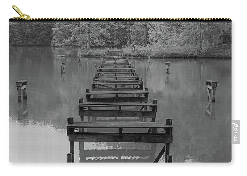Landscape Zip Pouch featuring the photograph Broken down by Jamie Tyler