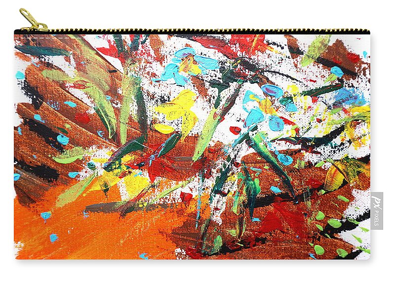 Broken Carry-all Pouch featuring the painting Broken Flower Pot by Brent Knippel