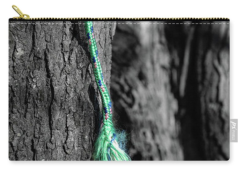 Rope Zip Pouch featuring the photograph Broken Rope by Dennis Dame