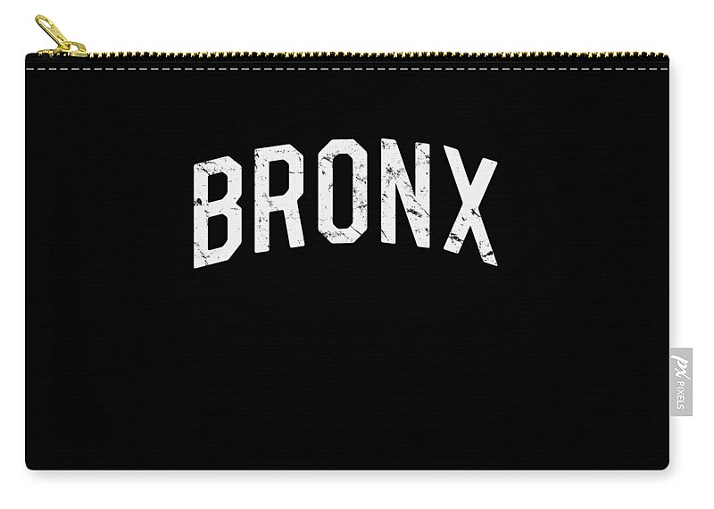 Funny Zip Pouch featuring the digital art Bronx by Flippin Sweet Gear