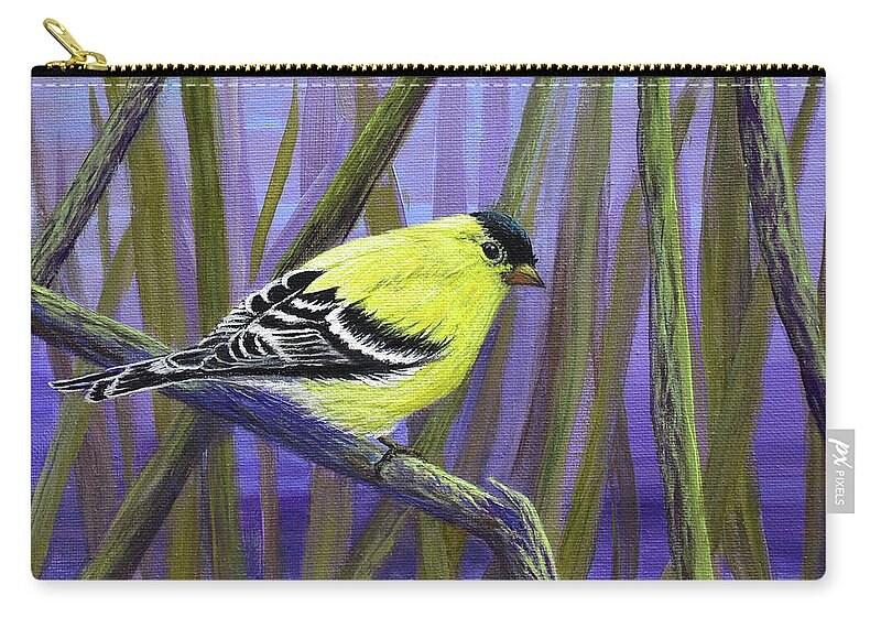 Bruce's Zip Pouch featuring the painting Bruce's Favorite by Sarah Irland