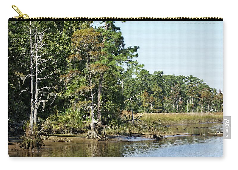  Carry-all Pouch featuring the photograph Brunswick Riverwalk by Heather E Harman