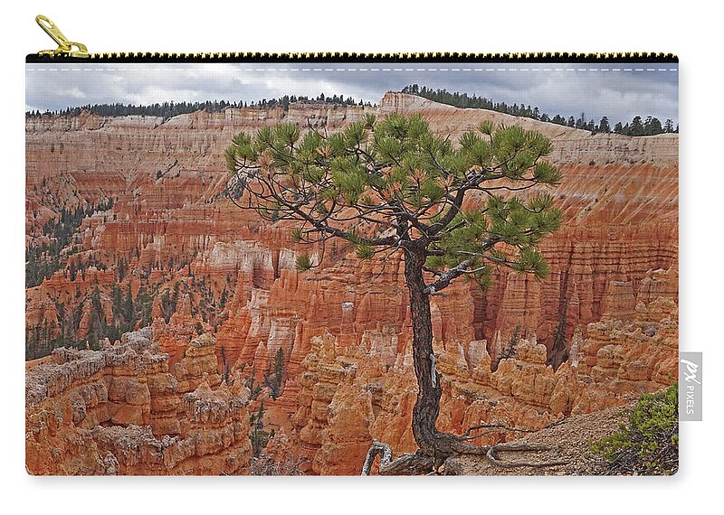 Bryce Canyon National Park Carry-all Pouch featuring the photograph Bryce Canyon National Park - Living On the edge by Yvonne Jasinski