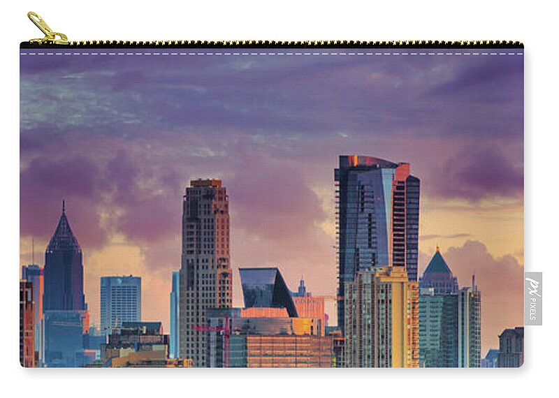 Atlanta Skyline Carry-all Pouch featuring the photograph Buckhead Atlanta Skyline by Doug Sturgess