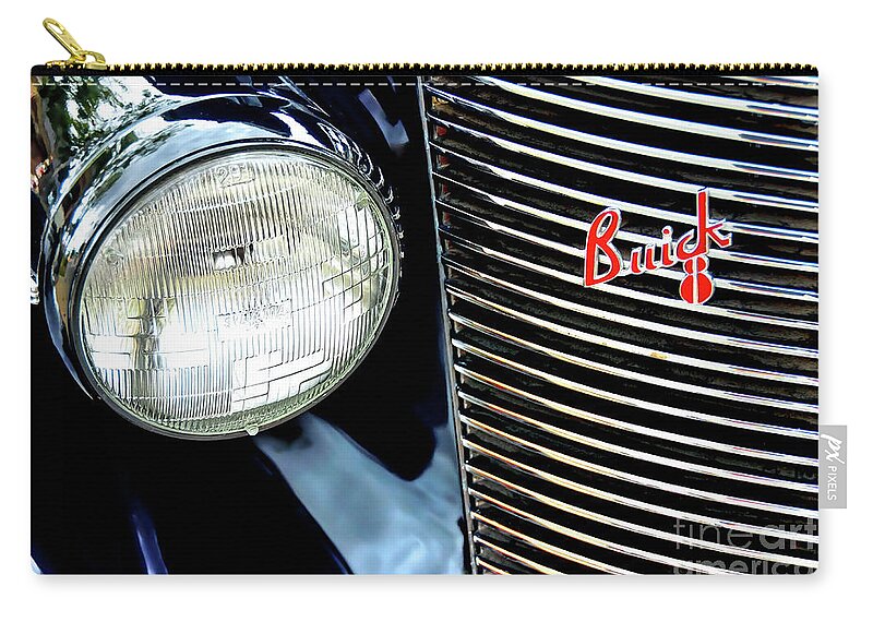 David Lawson Photography Zip Pouch featuring the photograph Buick 8 by David Lawson