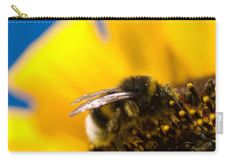 Bumblebee Carry-all Pouch featuring the digital art Bumblebee by Geir Rosset