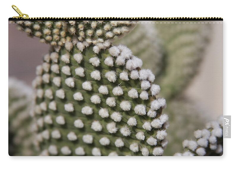 Opuntia Microdasys Zip Pouch featuring the photograph Bunny Ears by Bonny Puckett