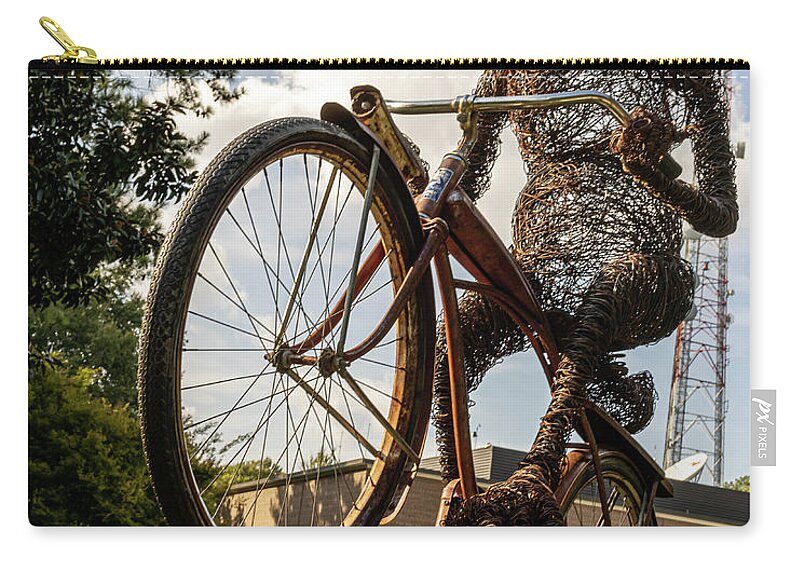 Transportation Zip Pouch featuring the photograph Bunny Hop by Rick Nelson