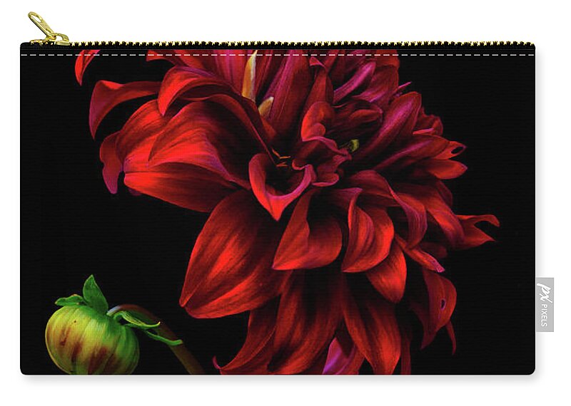 Dahlia Carry-all Pouch featuring the photograph Burn Daylight by Cynthia Dickinson