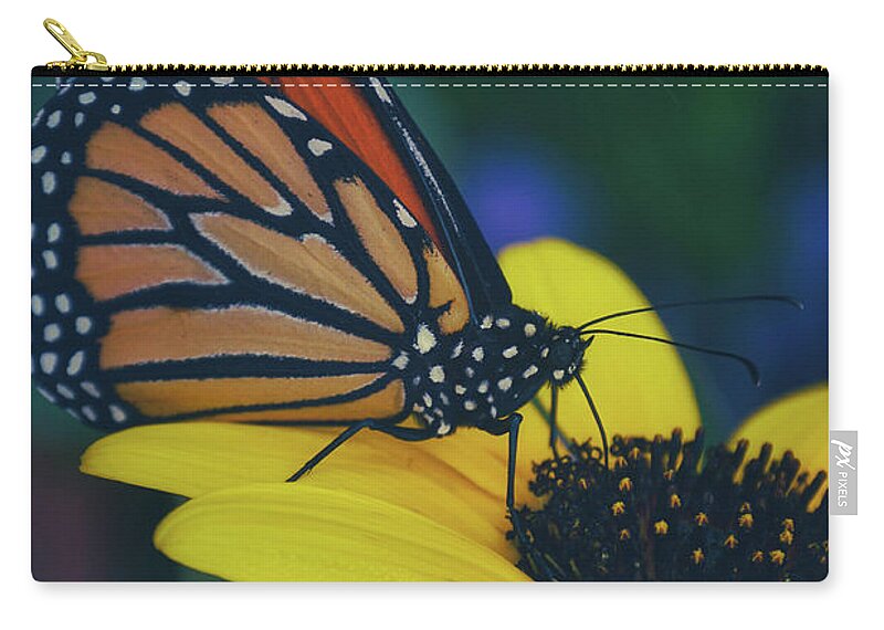 Mountain Carry-all Pouch featuring the photograph Butterfly Flower by Go and Flow Photos
