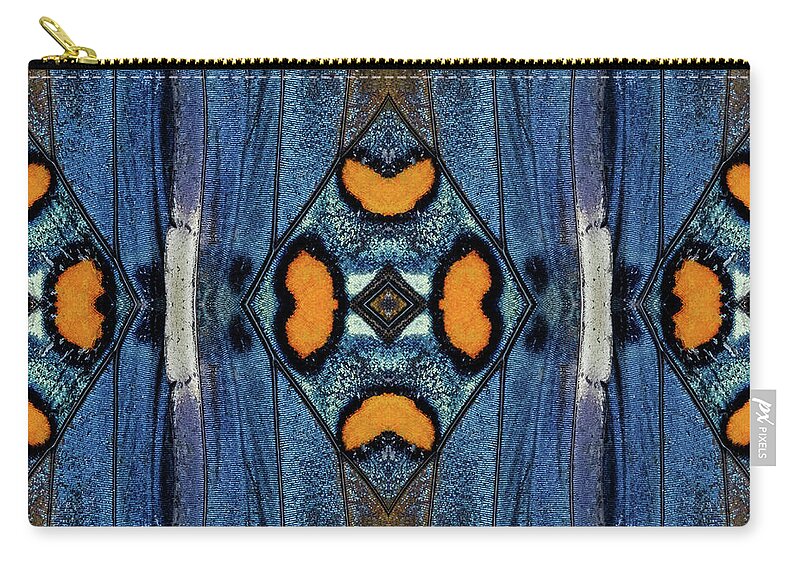 Butterfly Zip Pouch featuring the photograph Butterfly Wings Two by Glenn DiPaola