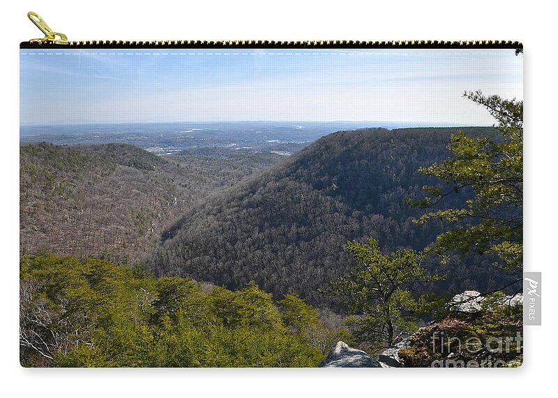 Cumberland Plateau Zip Pouch featuring the photograph Buzzard Point Overlook 1 by Phil Perkins