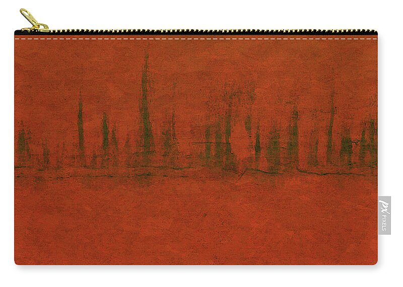 Abstract Zip Pouch featuring the digital art By Another Way by Ken Walker