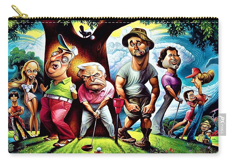 Golf Golfing Carry-all Pouch featuring the photograph Caddyshack by Rob Hans