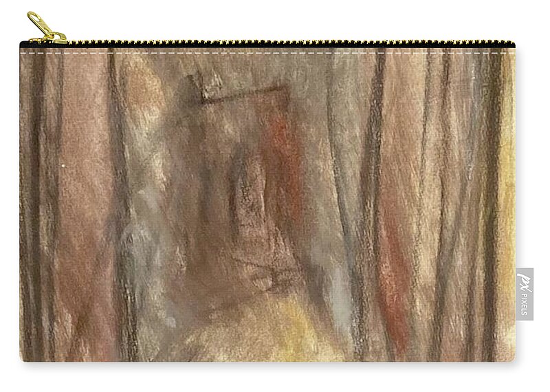 Cage Zip Pouch featuring the painting Cages VI by David Euler