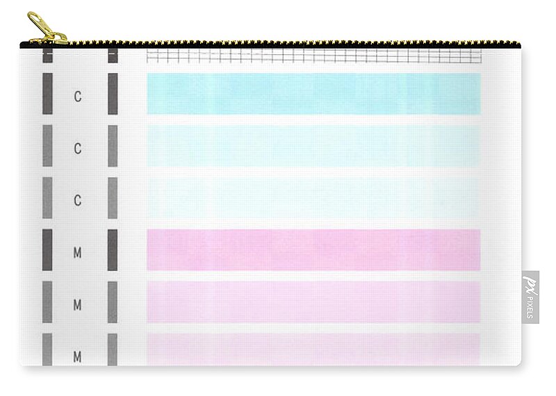Richard Reeve Zip Pouch featuring the digital art Calibrate 2021 by Richard Reeve