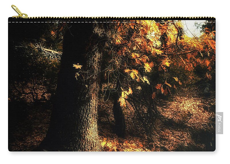 Yosemite Zip Pouch featuring the photograph California Black Oak by Lawrence Knutsson