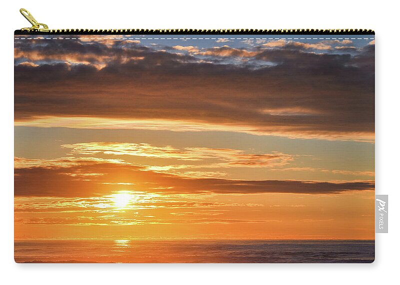 California Zip Pouch featuring the photograph California Central Coast Sunset by Kyle Hanson