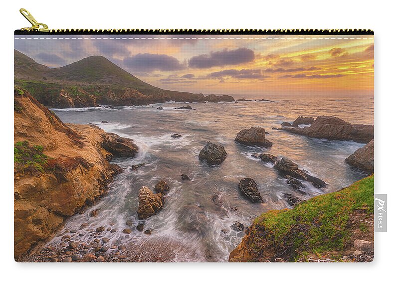 California Zip Pouch featuring the photograph California Gold by Darren White