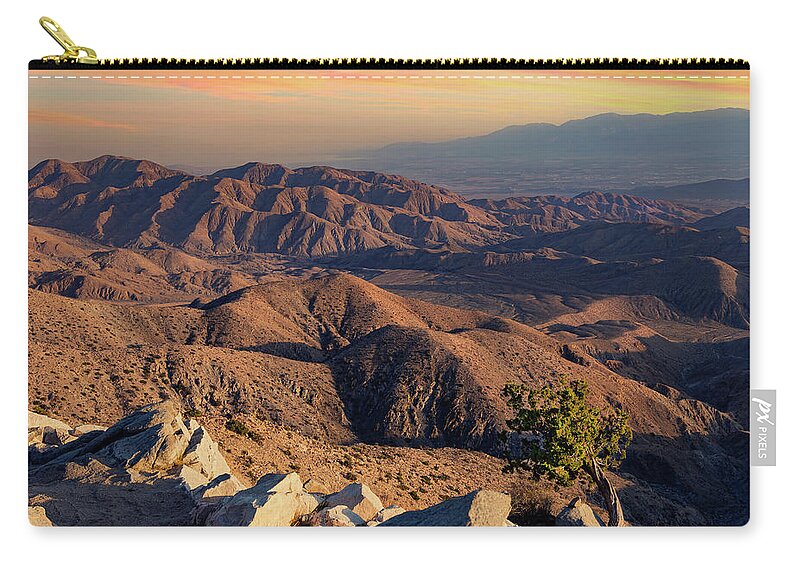 Sunset Carry-all Pouch featuring the photograph California Mountain Sunset by Anna Marten Miro