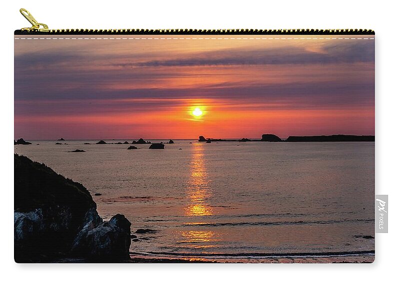 Sunset Zip Pouch featuring the photograph California Sunset by Harold Rau