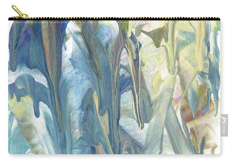 Flowers Zip Pouch featuring the painting Calla Lilies by Katy Bishop