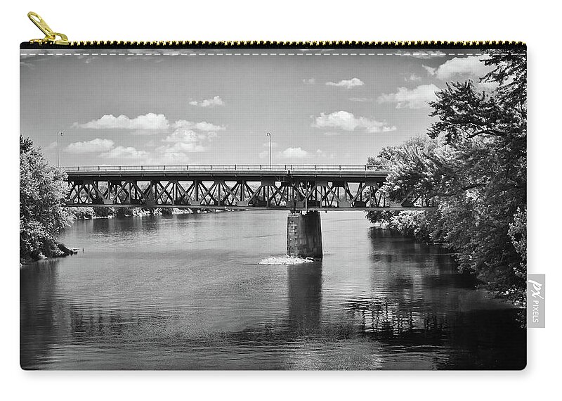 Truss Zip Pouch featuring the photograph Calvin Coolidge Bridge by Steven Nelson
