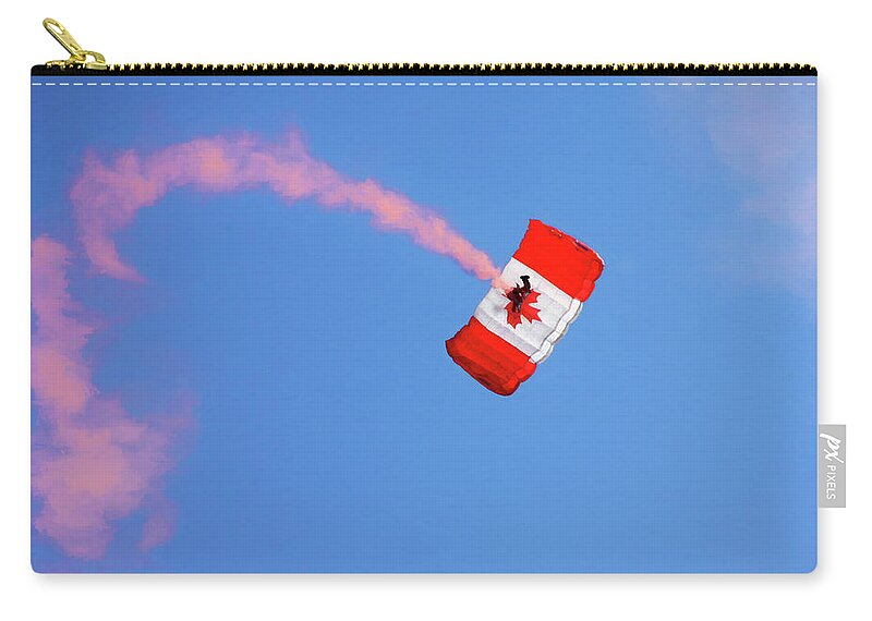 Canada Zip Pouch featuring the photograph Canada Day Celebration by Tatiana Travelways