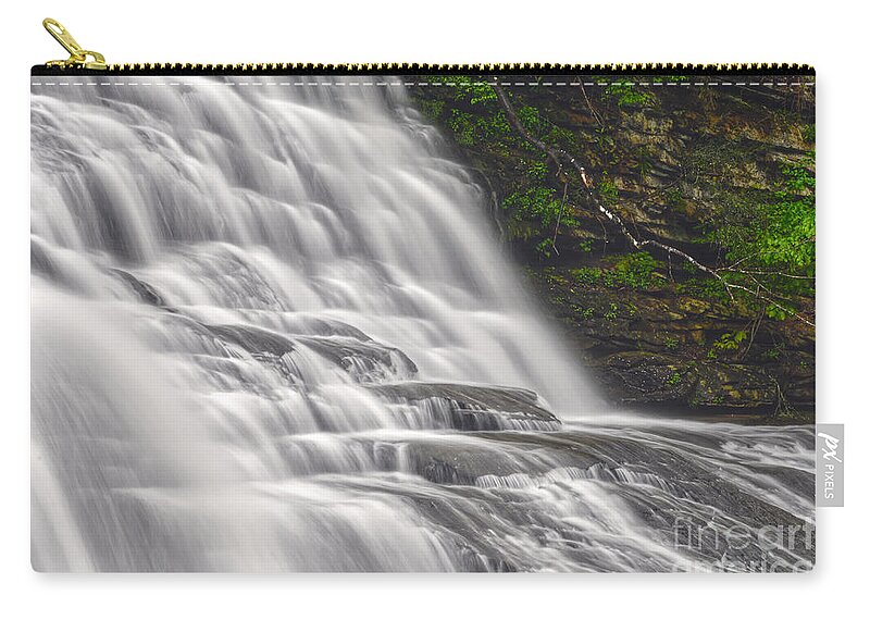 Tennessee Carry-all Pouch featuring the photograph Cane Creek Cascades 13 by Phil Perkins
