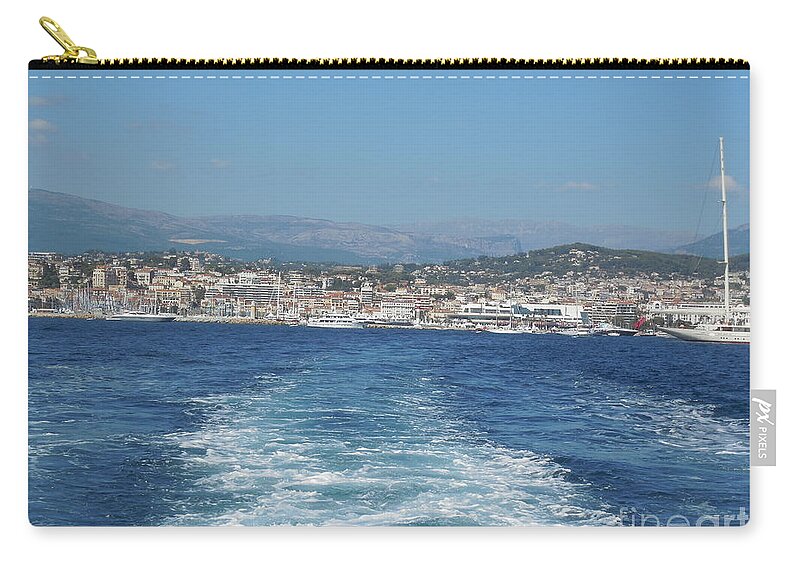 Cannes Zip Pouch featuring the photograph Cannes by Aisha Isabelle