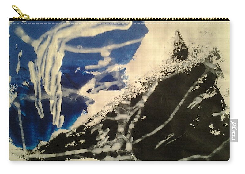 Abstract Zip Pouch featuring the painting Caos37 by Giuseppe Monti