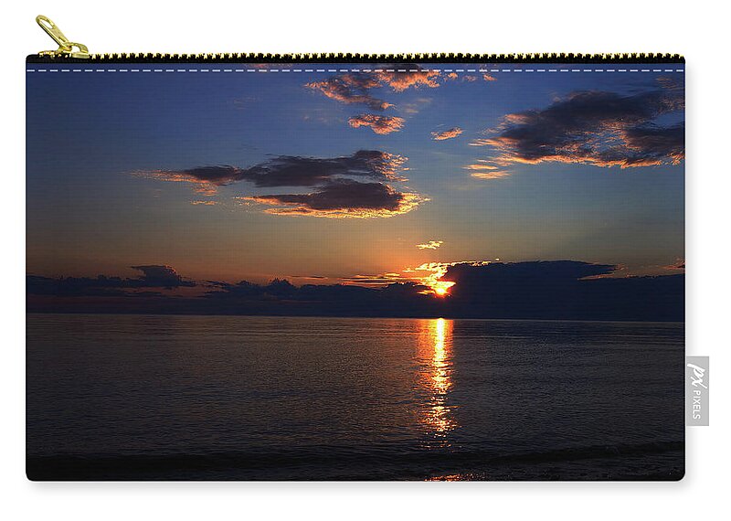 Sunset Zip Pouch featuring the photograph Cape Cod Sunset by Flinn Hackett