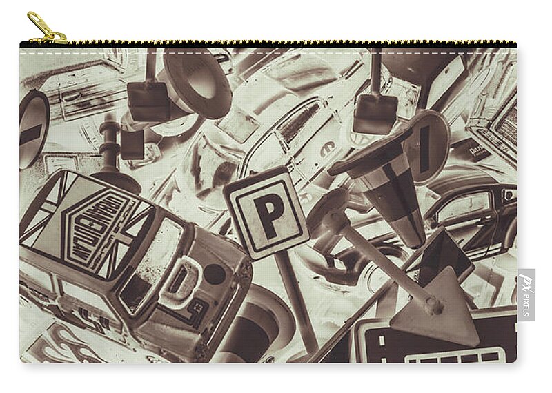 Transportation Zip Pouch featuring the photograph Carmmute by Jorgo Photography
