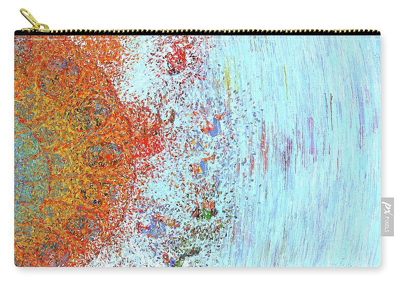 Carnival Zip Pouch featuring the painting Carnival Ride by Alex Mir