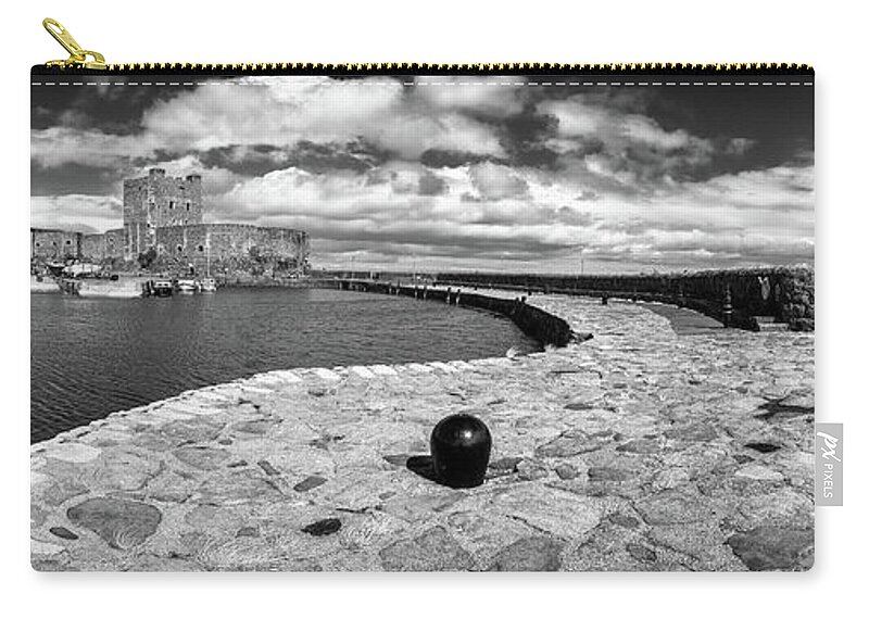 Carrickfergus Zip Pouch featuring the photograph Carrickfergus Castle 9 by Nigel R Bell