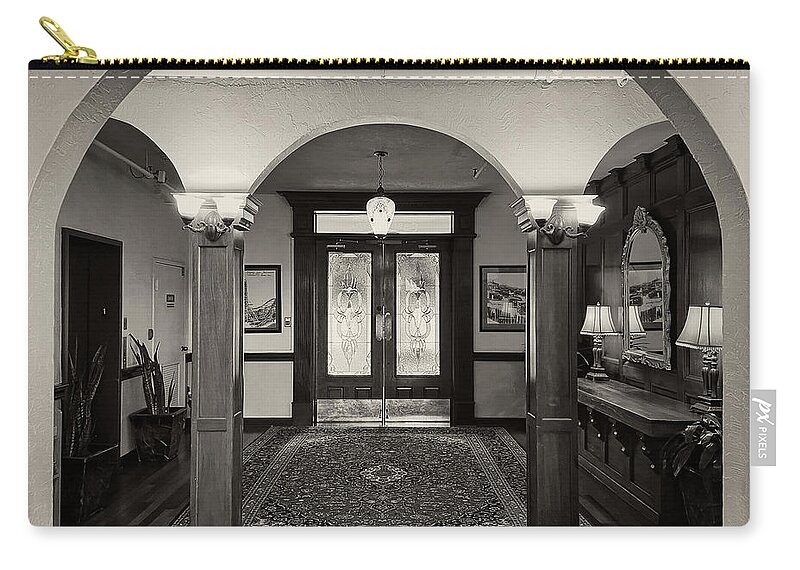 Hotel Zip Pouch featuring the photograph Casa Marina Lobby by George Taylor