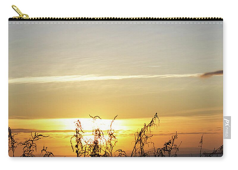 Sky Zip Pouch featuring the photograph Cascais Sunrise Coast by Portia Olaughlin