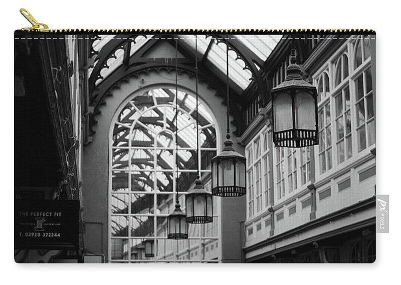 Cardiff Zip Pouch featuring the photograph Castle Arcade by Gavin Lewis