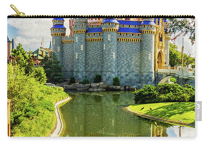 Florida Zip Pouch featuring the photograph Castle Reflection by Nick Zelinsky Jr