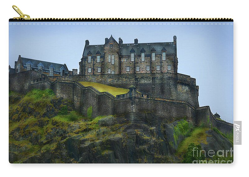City Zip Pouch featuring the photograph Castle Stronghold - Edinburgh by Yvonne Johnstone