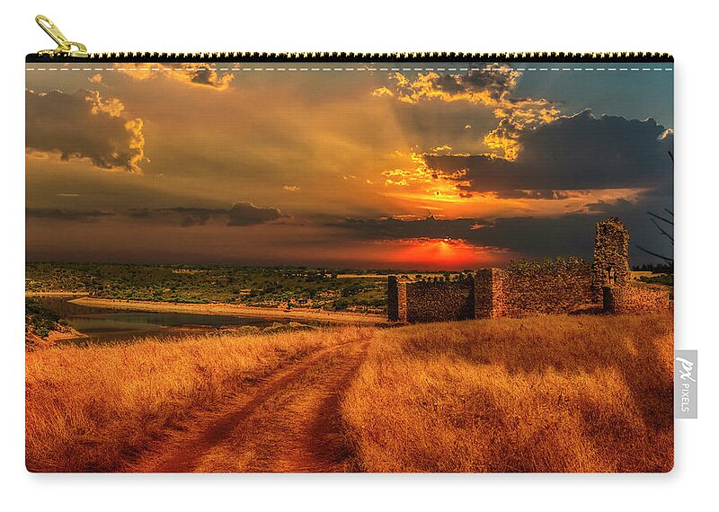 Camino De Santiago Zip Pouch featuring the photograph Castrotorafe by Micah Offman