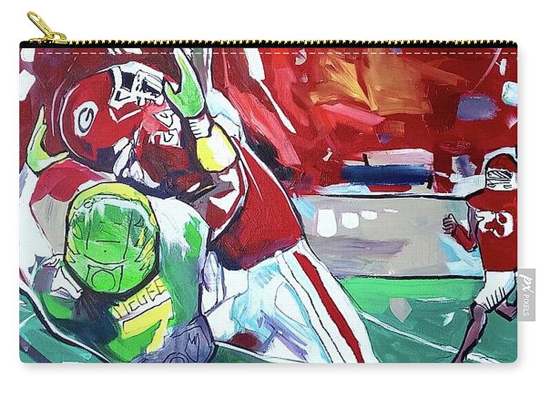 Catch That Carry-all Pouch featuring the painting Catch That by John Gholson