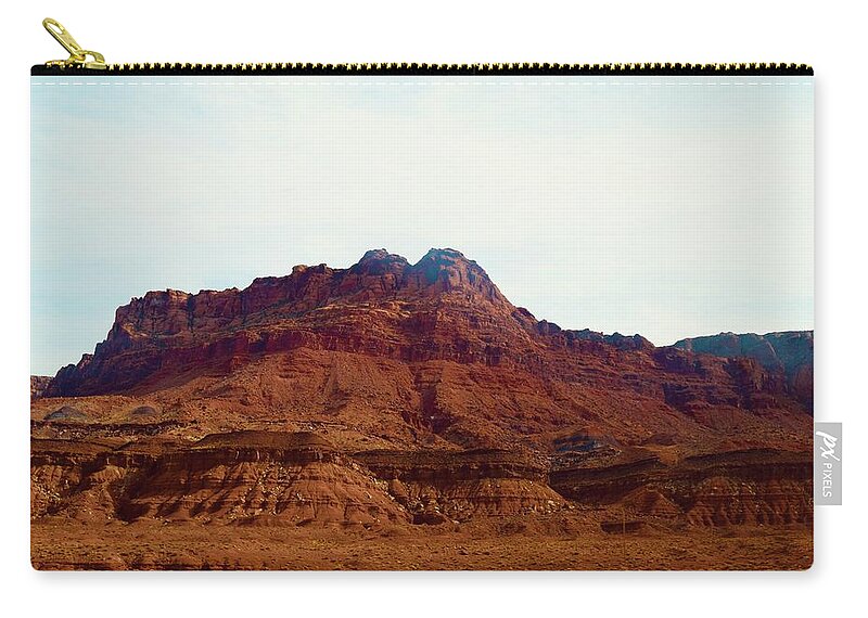 Lees Zip Pouch featuring the photograph Permo-Triassic unconformity -Lee's Ferry by Bnte Creations